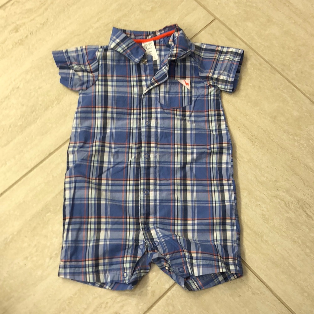 Boys short sleeve shorts one piece
